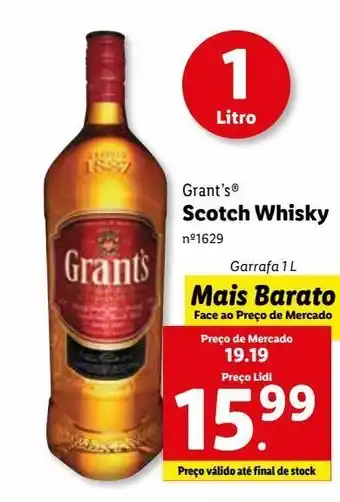 Lidl Uísque grant's promoção