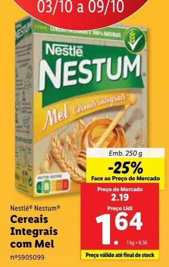 Lidl Cereais nestlé promoção