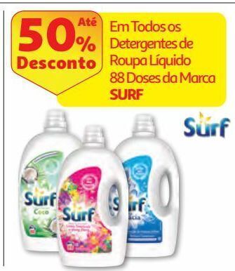 Auchan Det. roupa máq. liquído surf promoção