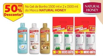 Auchan Gel de banho natural honey promoção