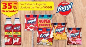Auchan Iogurte líquido yoggi promoção