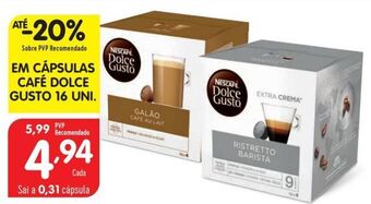 Minipreço Cápsulas de café dolce gusto promoção