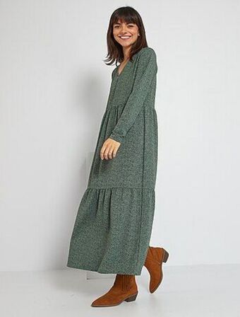 Kiabi Vestido curto às 'bolinhas' promoção