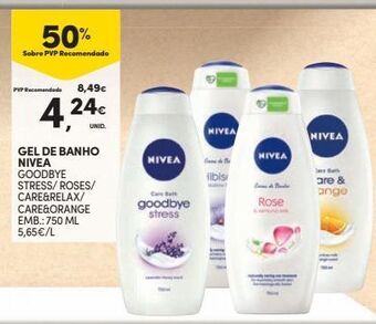 Continente Bom dia Gel de banho nivea promoção