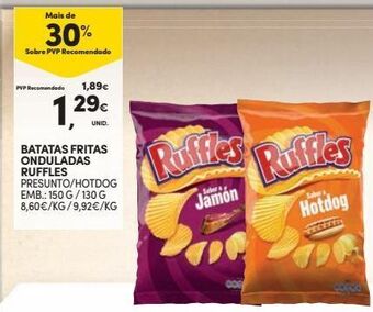 Continente Bom dia Batata chips ruffles promoção