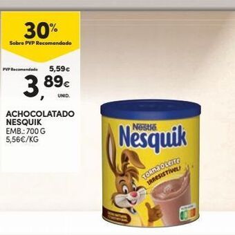 Continente Bom dia Chocolate em pó nesquik promoção