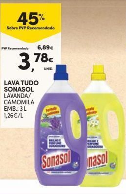 Continente Bom dia Limpadores sonasol promoção