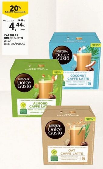 Cápsulas de café dolce gusto