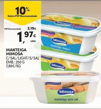 Continente Bom dia Manteiga mimosa promoção