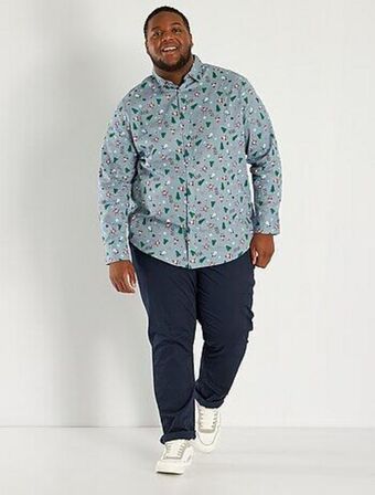 Kiabi Camisa de natal com estampado promoção