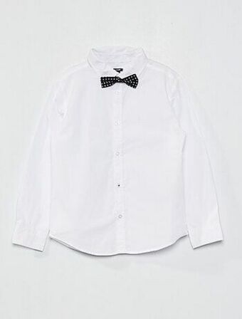 Kiabi Conjunto camisa de algodão + laço promoção