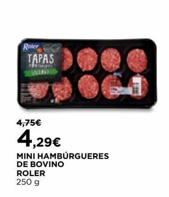 El Corte Inglés Hambúrguer bovino promoção