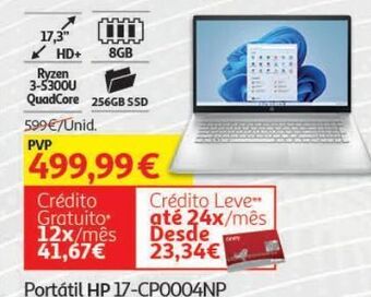 Auchan Portátil hp 17-cp0004np promoção