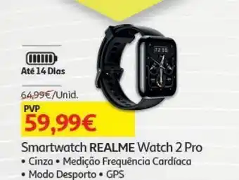 Auchan Smartwatch realme:cinza watch 2 pro promoção