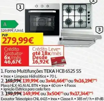 Auchan Placa gás teka promoção