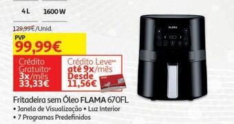 Auchan Fritadeira flama:sem óleo 670fl promoção