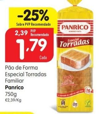 Minipreço Pão de forma panrico promoção