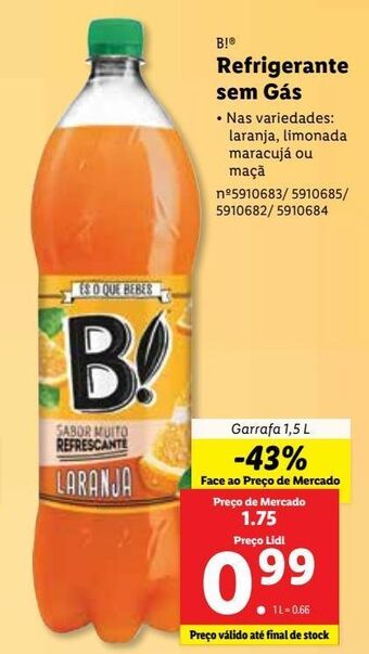 Lidl Refrescos b! promoção