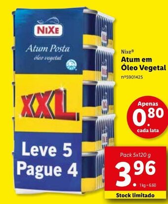 Lidl Atum em óleo vegetal promoção