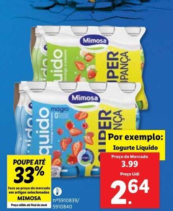 Lidl Iogurte mimosa promoção
