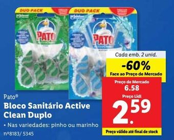 Lidl Desinfetante pato promoção