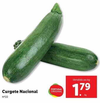Lidl Curgete promoção