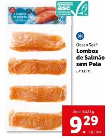 Lidl Lombo de salmão ocean sea promoção