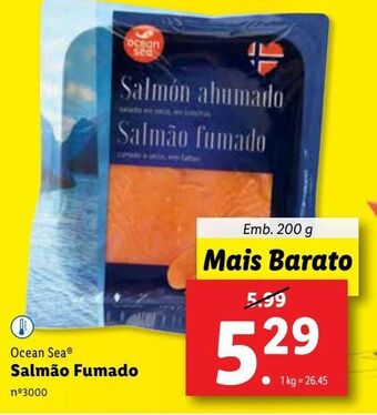 Lidl Salmão fumado ocean sea promoção