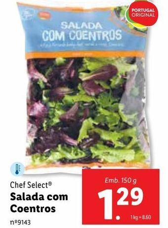 Lidl Saladas prontas chef select promoção