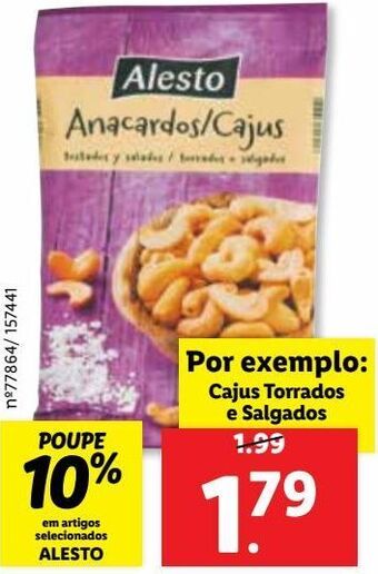 Lidl Castanhas alesto promoção
