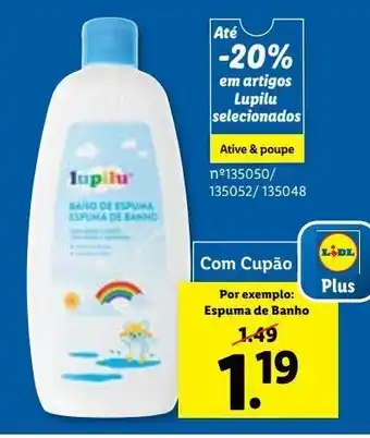 Lidl Gel de banho lupilu promoção