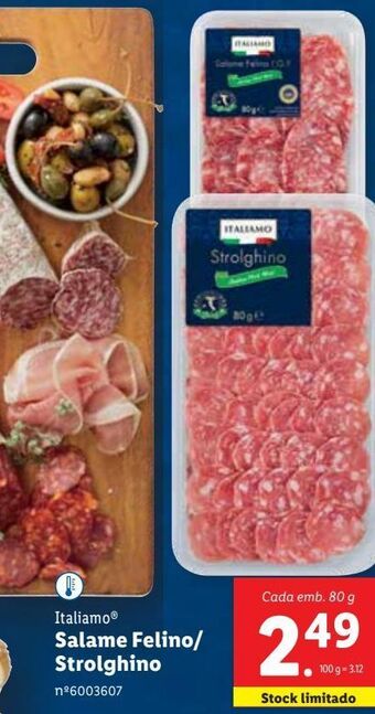 Lidl Salame italiamo promoção