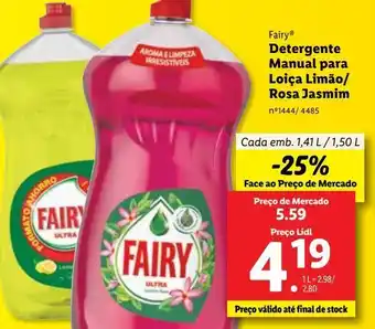 Lidl Detergente fairy promoção