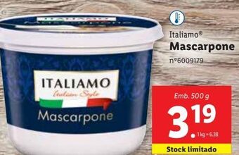 Lidl Mascarpone italiamo promoção