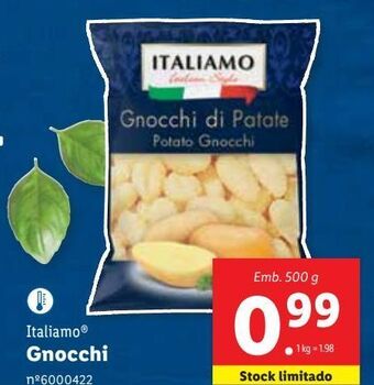 Lidl Gnocchi italiamo promoção