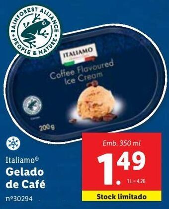 Lidl Gelados italiamo promoção