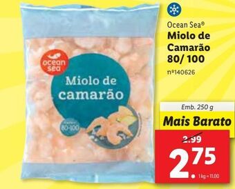 Lidl Camarão congelado ocean sea promoção