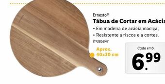 Lidl Tábua de cortar ernesto promoção