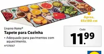 Lidl Tapete de cozinha promoção