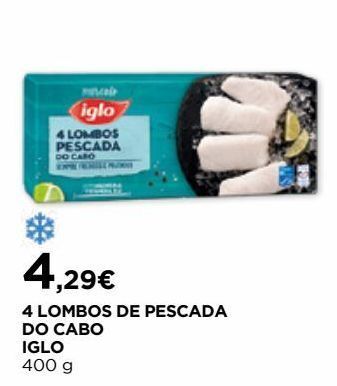 El Corte Inglés Peixe iglo promoção