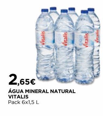El Corte Inglés Água vitalis promoção