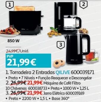 Torradeira 2 entradas qilive