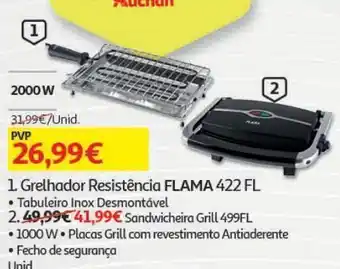Auchan Grelhador resistencia flama promoção