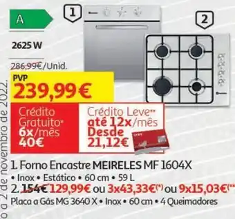 Auchan Forno encastre meireles promoção