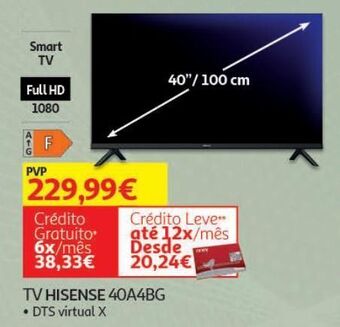 Auchan Tv hisense 40a4bg promoção