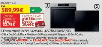 Auchan Forno multifunções samsung promoção