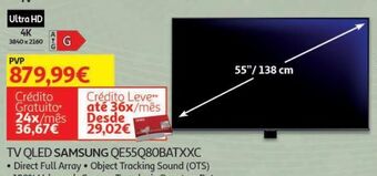 Auchan Tv qled samsung qe55q80batxxc promoção