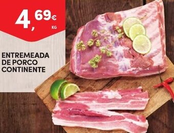 Continente Entremeada de Porco Continente promoção