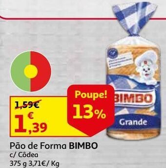 Auchan Pão de forma bimbo promoção