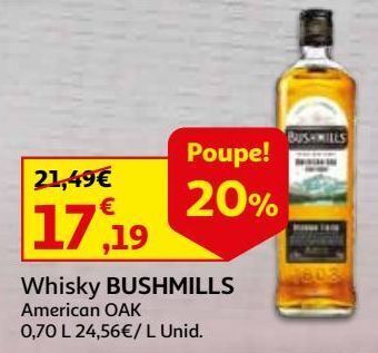 Auchan Whisky bushmills promoção